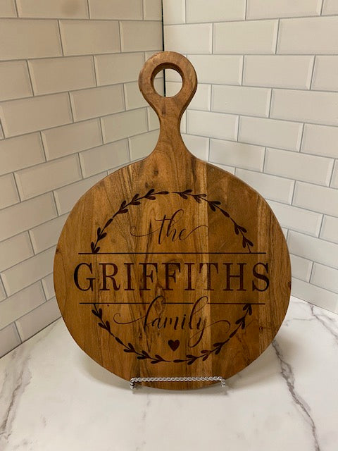 1 Handle Engraved Board